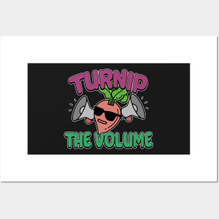 Turnip The Volume Funny Disco Gardening Gift Posters and Art